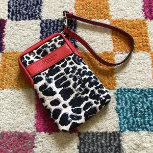 {Final Price} COACH Park Wallet/Case EUC - OCELOT!